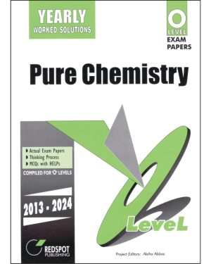 Cover of O Level Pure Chemistry Yearly Solved Past Papers 2013–2024 including Paper 1 and Paper 2 with step-by-step worked solutions