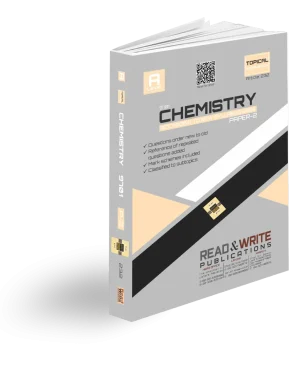 Cover of Chemistry A-Level Paper-2 Topical Workbook by Shabbir Afzal Khan, subject code 9701, covering 2014-2025 editions.