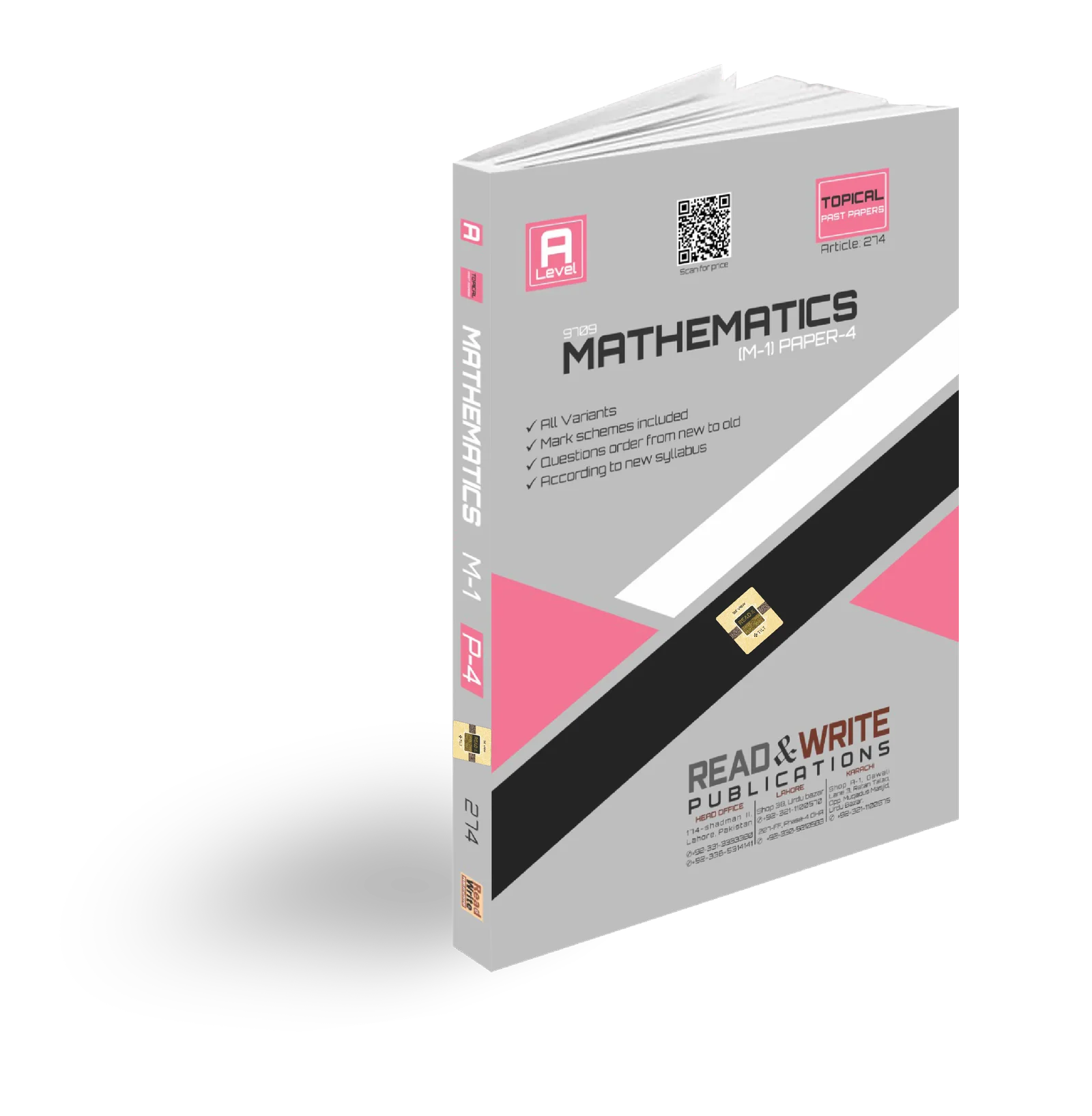 274 Mathematics A Level Paper 4 (M1) Topical Past Papers May/June 2024 (9709)