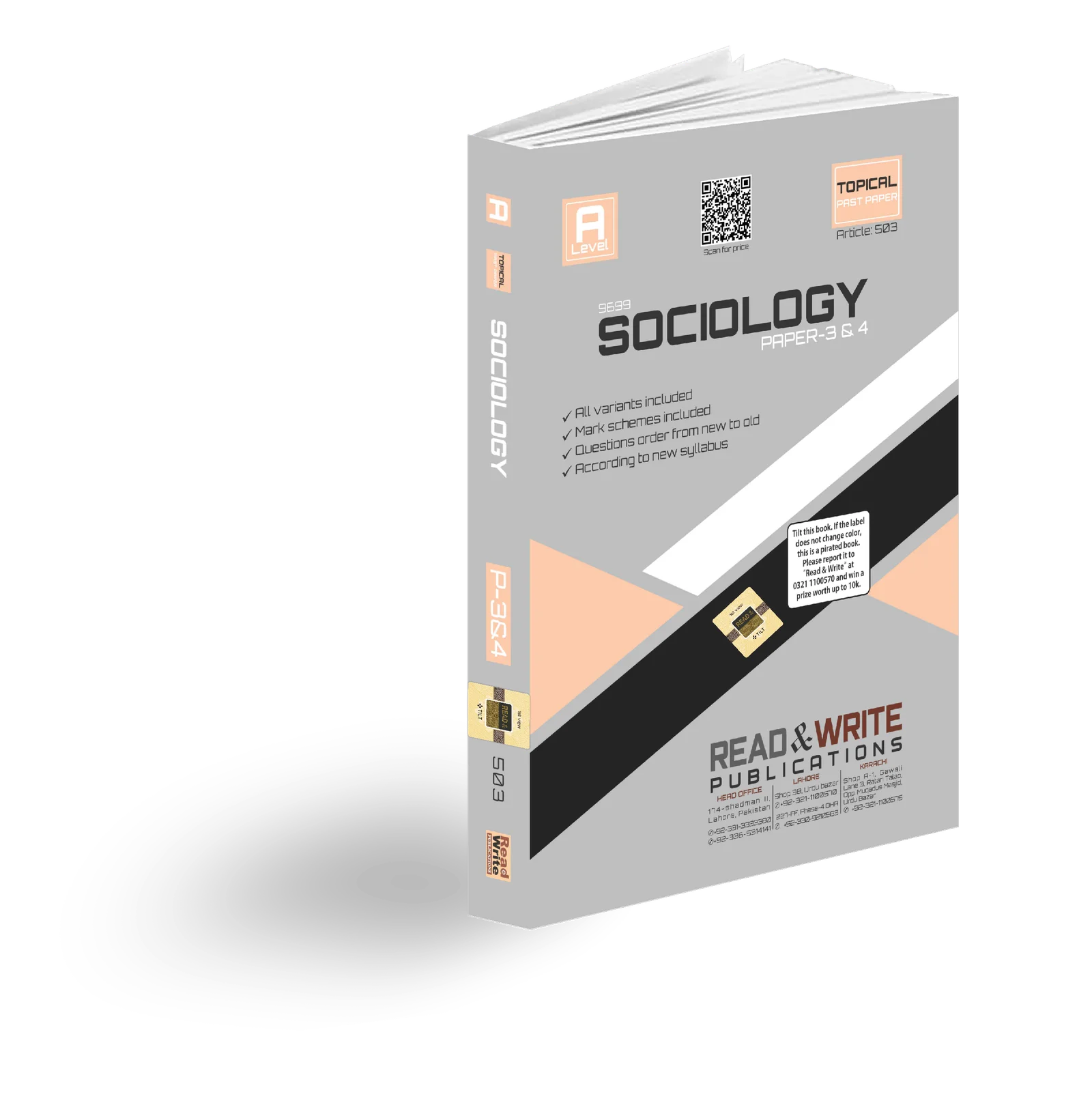 "Sociology A-Level Paper-3 & 4 Topical Past Papers by M. Shaffique, Subject Code 9699 – updated till Oct/Nov 2024 with topic-wise Cambridge past paper questions"