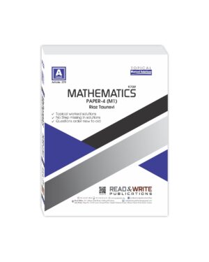 379 Mathematics A Level Paper-4 (M1) Topical Worked Solutions M/J 2024
