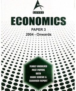 ECONOMICS PAPER 3 A/L UNSOLVED PAST PAPERS WITH MARK SCHEME [JUNE 2022]
