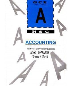 A/L ACCOUNT UNSOLVED [NOV-2022] (WITHOUT MARK SCHEME)