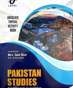 O/L ENVIRONMENT OF PAKISTAN ACTIVITY BOOK (UNSOLVED TOPICAL) NOV 2022