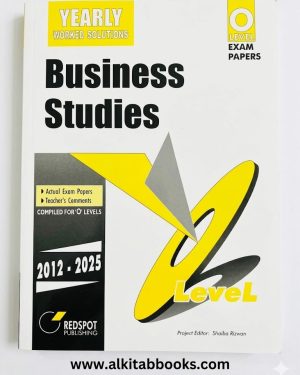 O Level Business Studies 2011-2025 Paper 1 and Paper 2 solved past papers Redspot book cover
