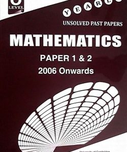 O/L MATHEMATICS PAPER 1-2 UNSOLVED [NOV-2020] (WITHOUT MARK SCHEME)