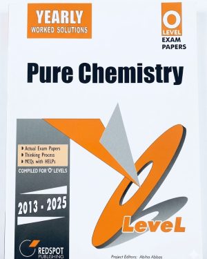 O Level Pure Chemistry 2013-2025 Paper 1 and Paper 2 solved past papers Redspot book cover
