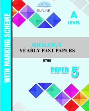 A LEVEL BIOLOGY PAPER 5(9700) YEARLY PASTPAPER WITH MARK SCHEME BY SKYLINE