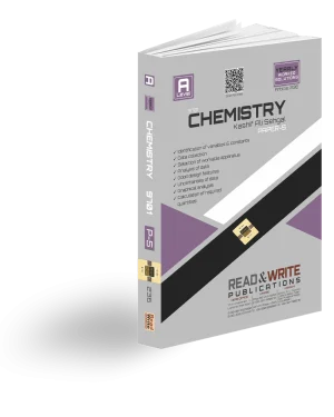 Cover of Chemistry A2-Level Paper-5 Yearly Worked Solutions book by Kashif Ali Sehgal, subject code 9701, updated through Oct/Nov 2024.