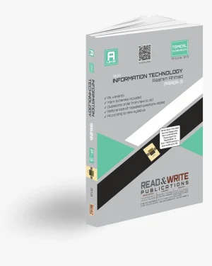 Cover of Information Technology A-Level Paper-3 Topical Workbook (9626) by Raahim Ahmad, updated till Oct/Nov 2024, published by Read & Write Publications.