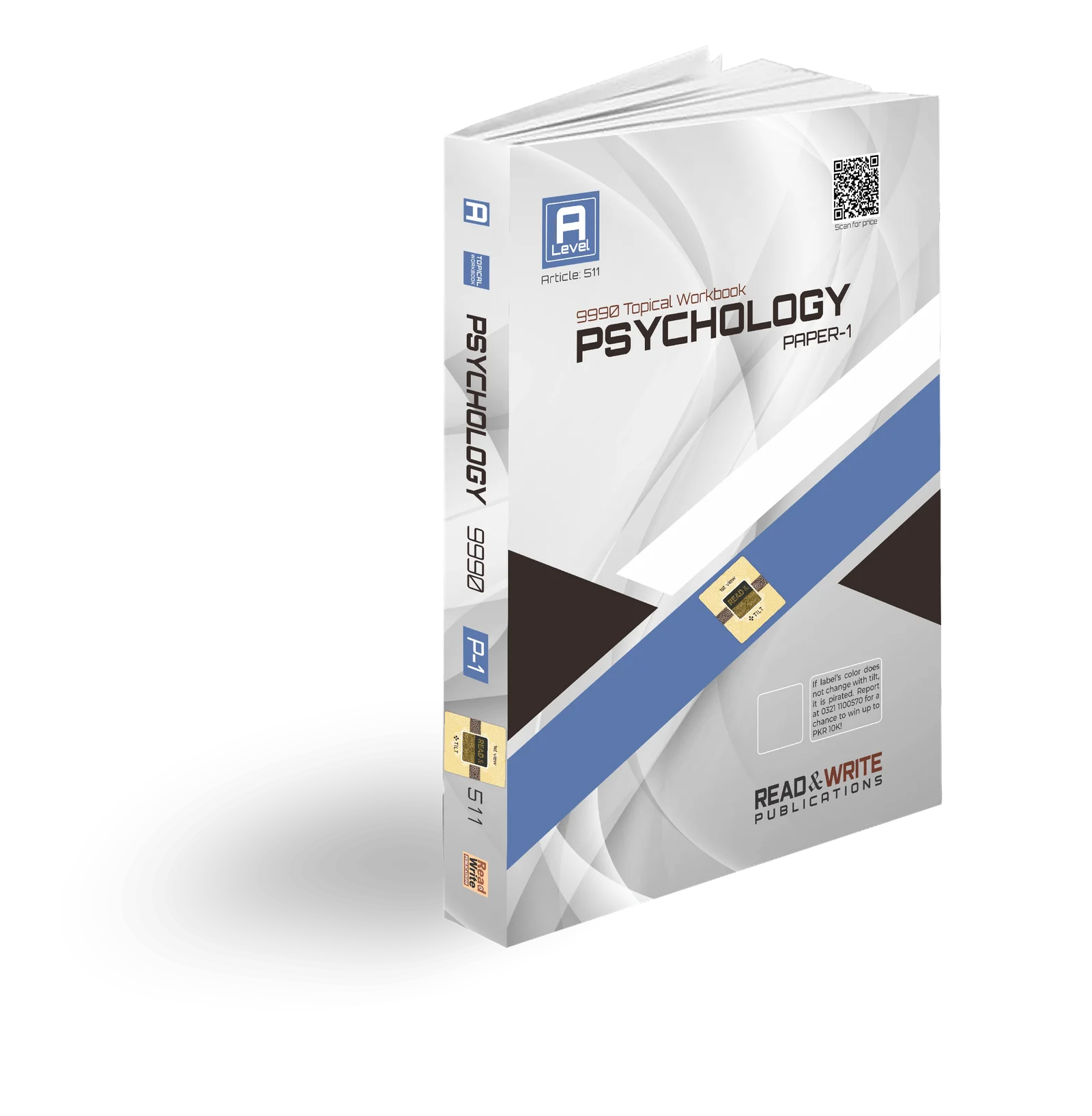 "Psychology A-Level Paper-1 Topical Workbook by Sarah Tariq, Subject Code 9990 – updated till Oct/Nov 2024 with topic-wise past papers and solutions"