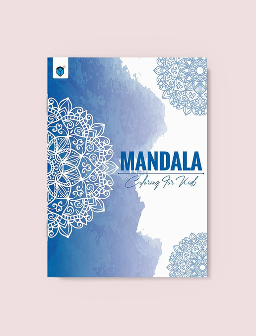 Cover of Mandala Colouring for Kids Book 2 (Blue) by Shama Zain – creative mandala colouring book for children