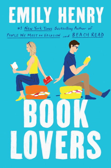 Book cover of Book Lovers by Emily Henry — a bestselling romantic comedy about rivals turned lovers in a charming small-town setting.