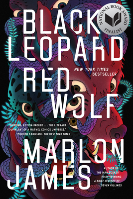 Cover of Black Leopard, Red Wolf by Marlon James – a fantasy novel blending African mythology, magic, and adventure, Book 1 of the Dark Star Trilogy.