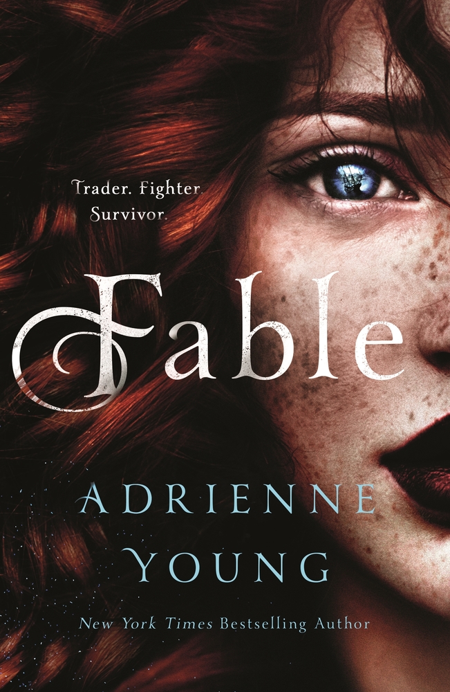 Hardcover edition of Fable by Adrienne Young – a young adult fantasy adventure novel set on the high seas, featuring a courageous heroine and rich world-building.