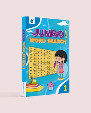 Cover of Paramount Jumbo Word Search Book – 1 by Nadia Nezam – educational puzzle book with fun themed word searches