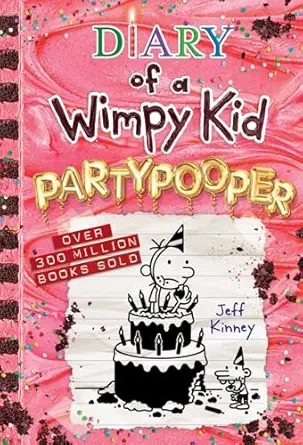 Cover of Diary of a Wimpy Kid: Partypooper (Book 20) by Jeff Kinney – the hilarious 20th book in the bestselling series featuring Greg Heffley.