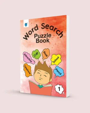 Cover of Word Search Puzzle Book – 1 – fun and educational word search puzzle book for kids and adults