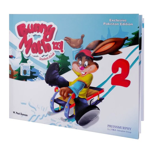 Bunny Maths Student Book 2 by Paul W. Duncan – engaging maths workbook for young learners with fun exercises and colorful illustrations