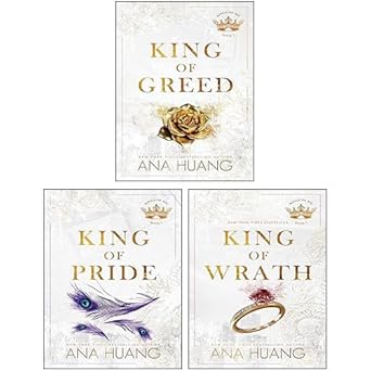 Kings of Sin Series 3 Books Collection Set by Ana Huang – includes King of Wrath, King of Pride, and King of Greed, a passionate billionaire romance trilogy.