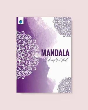 Mandala Colouring for Kids Book 1 Purple by Nadia Nezam – creative mandala colouring book for children to relax and express their imagination