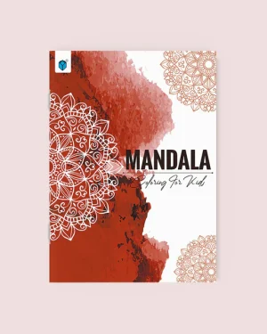 Mandala Colouring for Kids Book 4 Brown by Shama Zain – creative mandala colouring book for children to relax, focus, and express artistic imagination