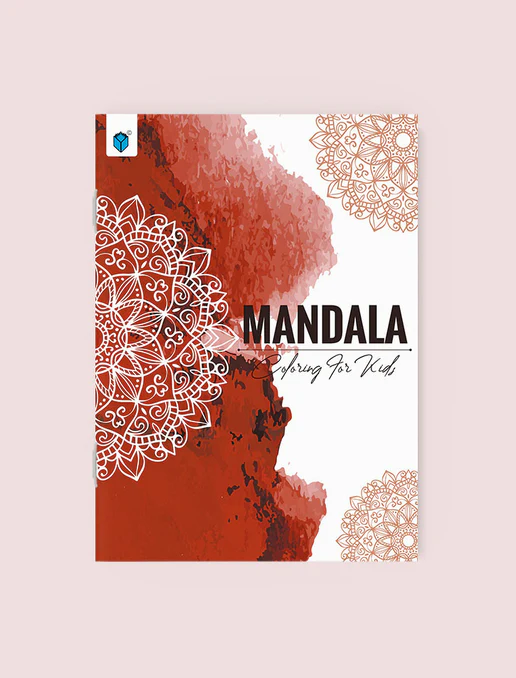 Mandala Colouring for Kids Book 4 Brown by Shama Zain – creative mandala colouring book for children to relax, focus, and express artistic imagination