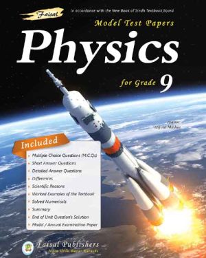 Cover of Faisal Model Test Papers Physics Grade 9 according to Sindh Textbook Board