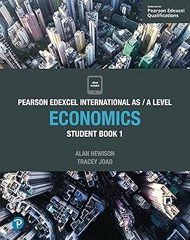 Cover of Pearson Edexcel International AS Level Economics Student Book 1 by Tracey Joad — a comprehensive textbook covering the Edexcel AS Economics syllabus.