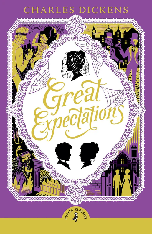 Cover of Puffin Classics: Great Expectations by Charles Dickens — a classic coming-of-age novel about Pip’s journey of ambition and redemption.