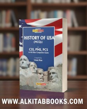 Cover of History of USA (MCQs) by Umair Khan – JWT Publications.