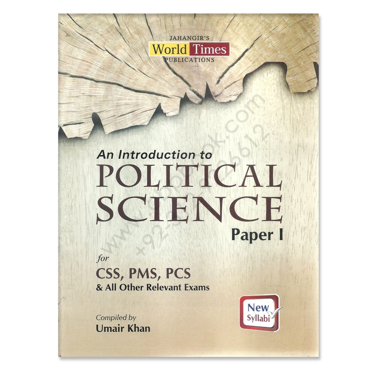 Cover of An Introduction to Political Science Paper 1 for CSS, PMS & PCS by Umair Khan – JWT, including solved questions, topic-wise explanations, and practice exercises.