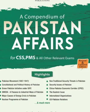 Cover of A Compendium of Pakistan Affairs by Dr. Ahmed Hassan Chatha – JWT, a comprehensive guide for CSS, PMS, and other competitive exams.