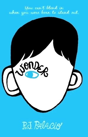 Book cover of Wonder by R. J. Palacio — an inspiring children’s novel about kindness, courage, and acceptance featuring Auggie Pullman.