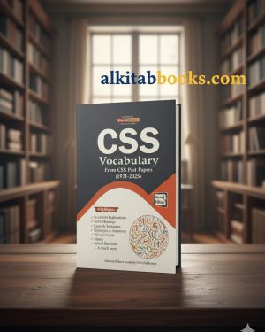 Book cover of CSS Vocabulary From CSS Past Papers (1971–2025) by JWT Publications – a complete English vocabulary guide for CSS aspirants.