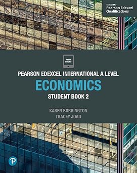 Cover of Pearson Edexcel International A Level Economics Student Book 2 by Tracey Joad — an advanced-level textbook covering Edexcel’s A Level Economics syllabus.