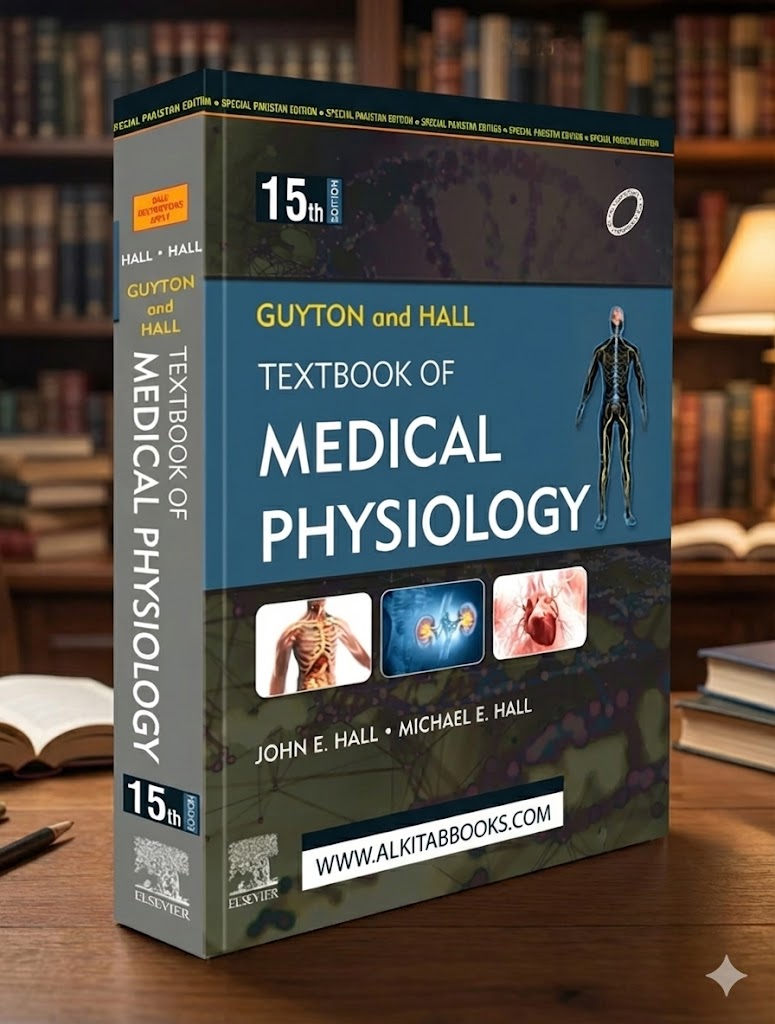 Cover of Guyton and Hall Textbook of Medical Physiology, 15th Edition.