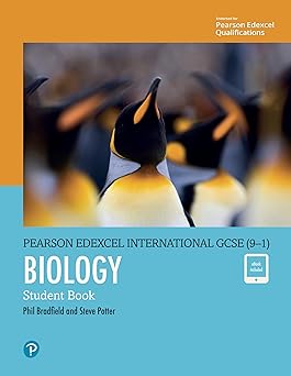 Cover of Pearson Edexcel International GCSE (9–1) Biology Student Book by Phil Bradfield — Pearson textbook for IGCSE Biology covering cells, genetics, and ecology.