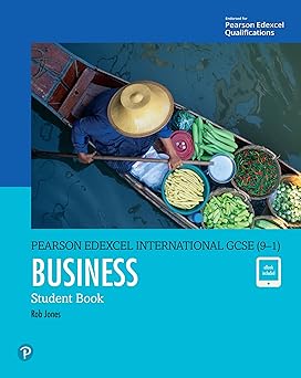 Cover of Pearson Edexcel International GCSE (9–1) Business Student Book by Rob Jones — Pearson textbook for International GCSE Business learners.