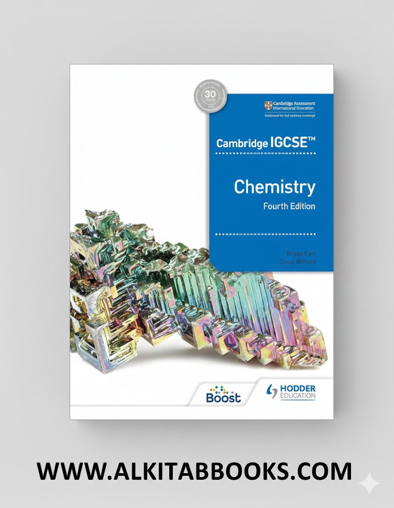 “Cambridge IGCSE Chemistry 4th Edition by Bryan Earl – Hodder Education Book Cover”