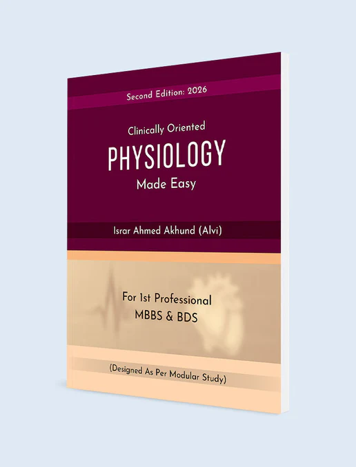 Clinically Oriented Physiology Made Easy 2nd Edition by Israr Ahmed Akhund MBBS BDS physiology textbook cover