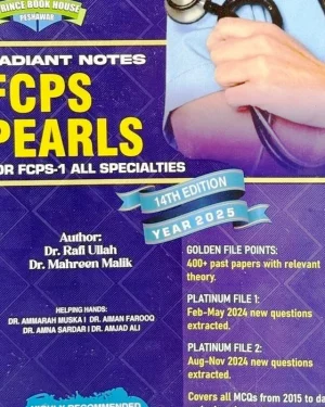 Radiant Notes FCPS Pearls 14th Edition 2025 by Rafi Ullah FCPS exam preparation medical book cover
