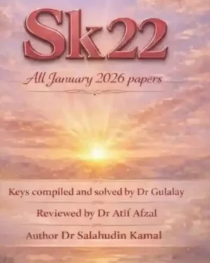 SK-22 All January 2026 Past Papers by Dr Salahuddin Kamal medical exam preparation book cover