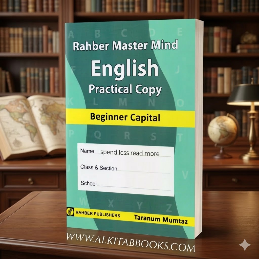 Rahber Master Mind English Practical Copy Beginner Capital by Rahber Publishers handwriting practice book cover