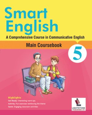 Smart English Course Book 5 by Lightstone Publishers for Class 5 students.