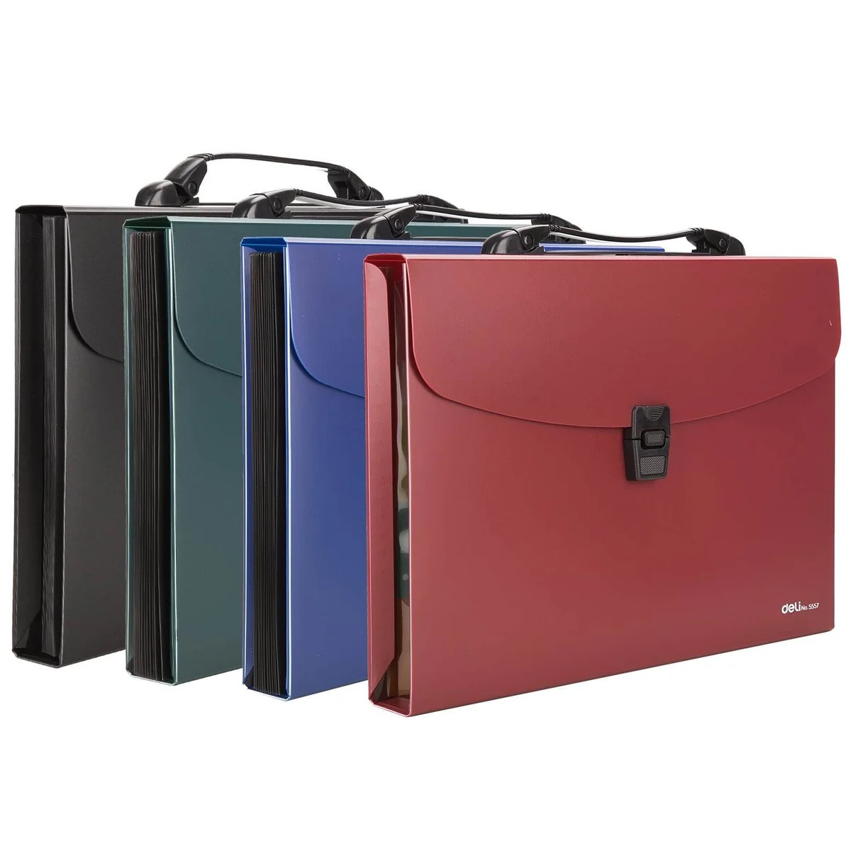 Deli Expanding File Bag with 13 Pockets for Document Organization