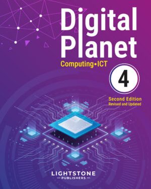 Digital Planet Book 4 by Lightstone Publishers, computer studies textbook for Class 4 students