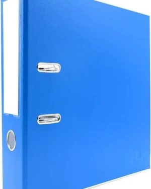 Elegant Narrow Blue Box File for Office and School Document Storage