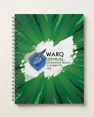 Warq Spiral 6 Subject Notebook One Piece for School and College Students
